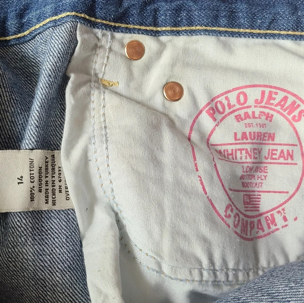 Polo Ralph Lauren Whitney  Jeans Sz. 14 Women's - Picture 7 of 10